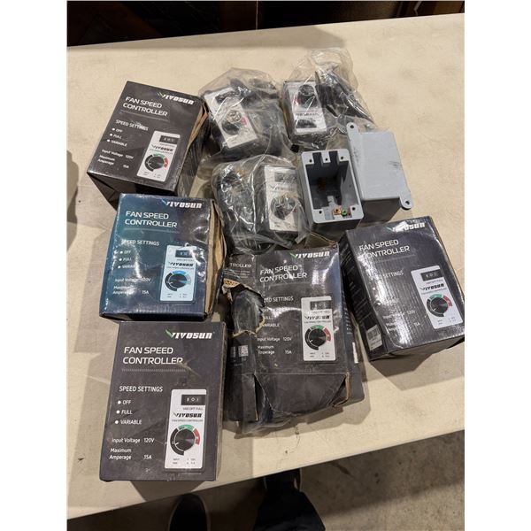 Fan speed controllers