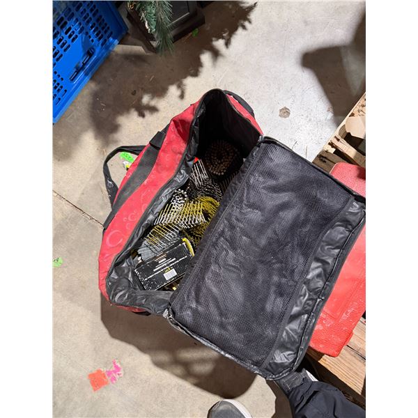 construction, nails, and impact fasteners with bag