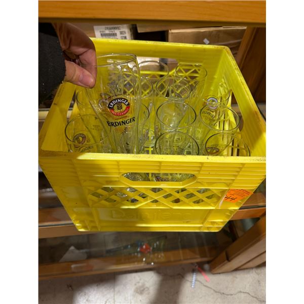 Glasses with crate