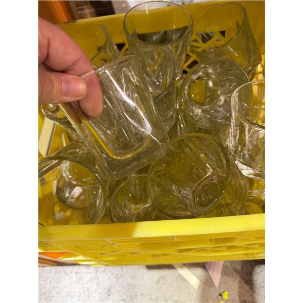 Crate with glasses