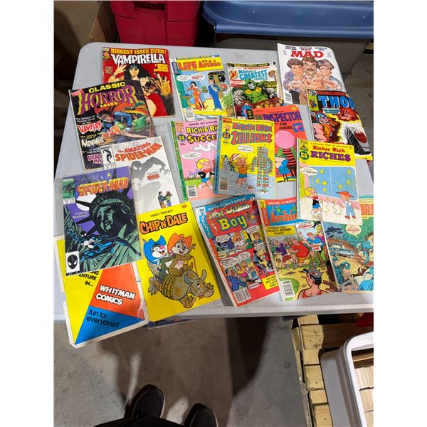 Richie Rich, the inspector, the pink Panther, Thor, and other comics