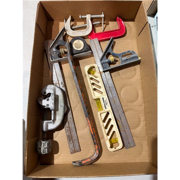 Clamps level and other measuring tools