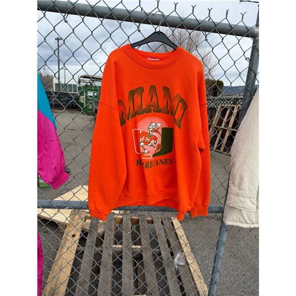 Vintage, Miami, hurricanes sweatshirt, size medium?