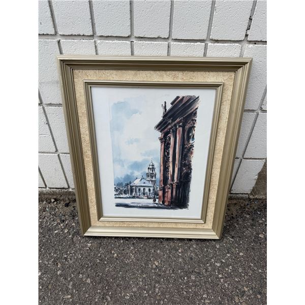 Artwork Berlin, Germany measures 21" x 25 1/2"
