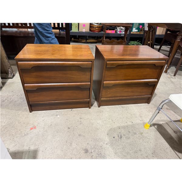 MCM nightstands measure 23" x 14 1/2" x 21" tall