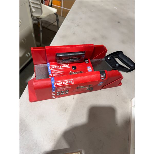 New craftsman clamping miter box with saw