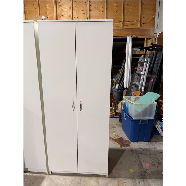 Cabinet measures 29 and three-quarter inches by 15" x 72 1/2" tall