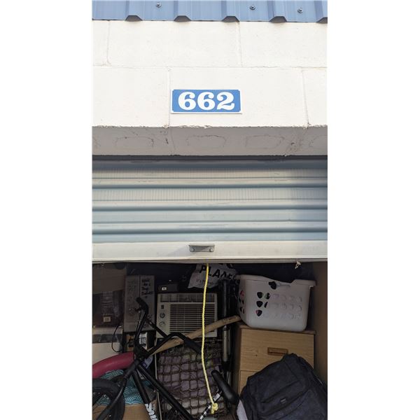 Storage locker contents locker 662 located in Penticton 5x5