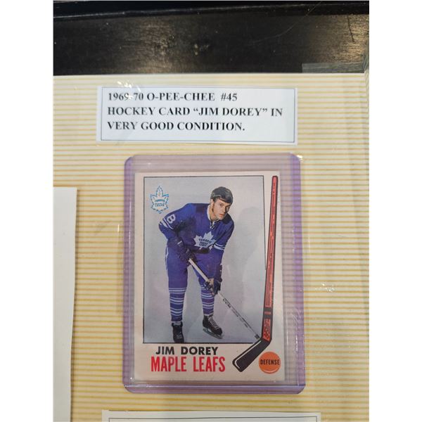 1969-70 O pee chee #45 "Jim Dorey"