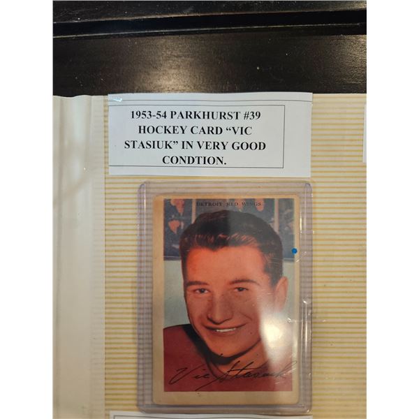 1953-54 Parkhurst #39 "Vic Stasiuk"