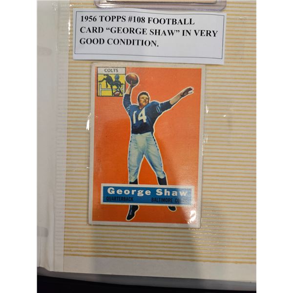 1956 Topps #108 "George Shaw"