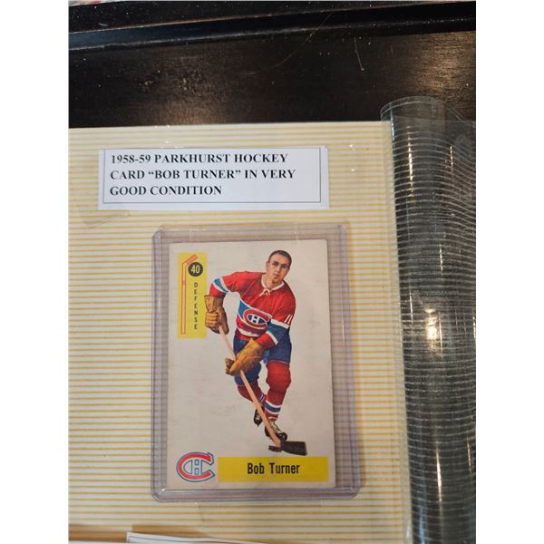 1958-59 Parkhurst "bob turner"
