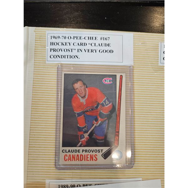 1969-70 O pee chee #167 "Claude Provost"