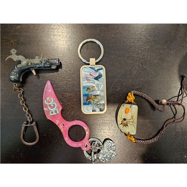 Assorted keychains