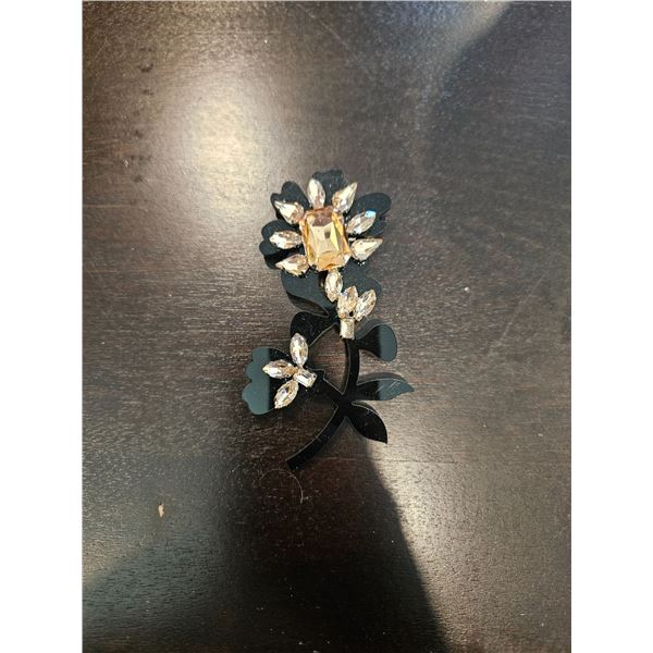 Rhinestone brooch