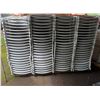 Image 7 : Qty Approx. 145 Folding White Chairs w/ Upholstered Seats