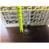 Image 4 : Qty Approx. 175 Champagne Flutes 8"H w/ Plastic Glass Racks