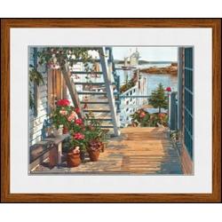 "Blue Stair and Begonias" John Atwater