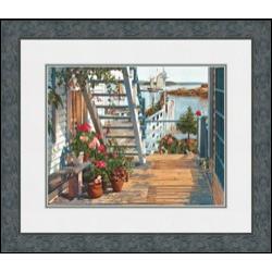 "Blue Stair and Begonias, 1987" John Atwater