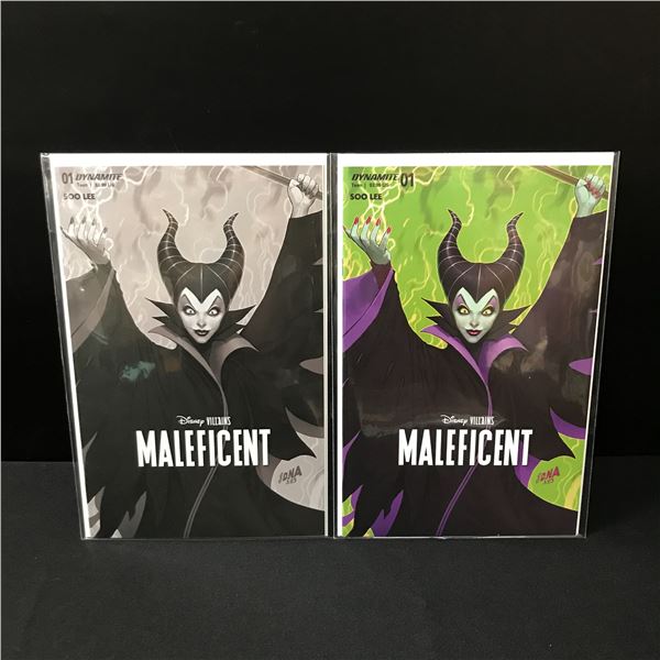 LOT OF 2 X #1 MALEFICENT COMICS - DYNAMITE