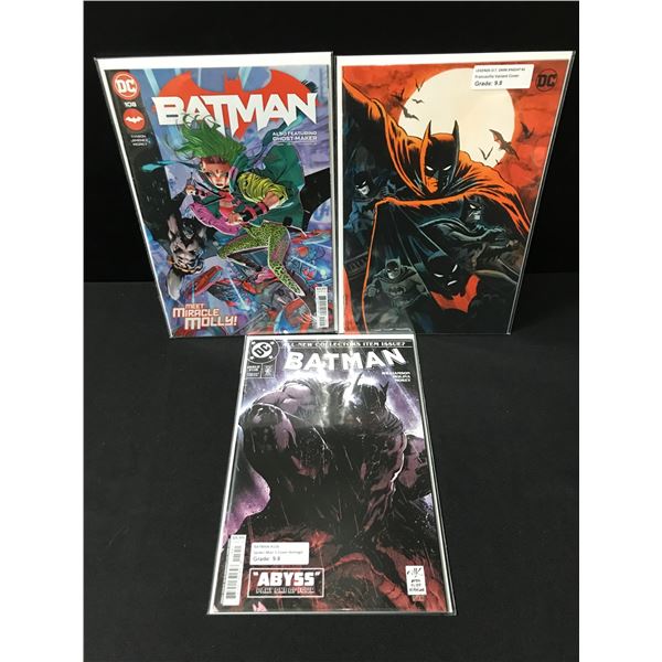 LOT OF 3 BATMAN COMICS - DC COMICS