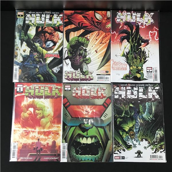 LOT OF 6 HULK COMICS - MARVEL COMICS