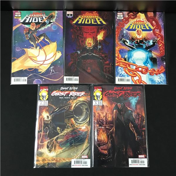 LOT OF 5 GHOST RIDER COMICS - MARVEL COMICS