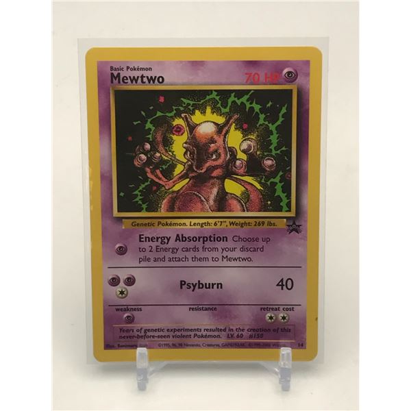 POKEMON TCG #14 MEWTWO BLACK STAR PROMO TRADING CARD