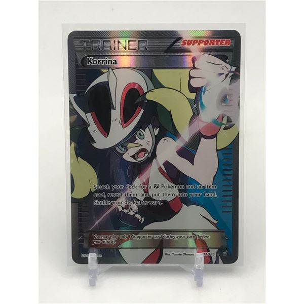 POKEMON TCG 111/111 KORRINA FULL ART ULTRA RARE TRAINER CARD