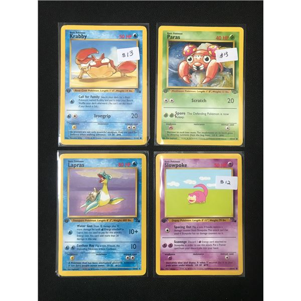LOT OF 4 POKEMON TCG TRADING CARDS