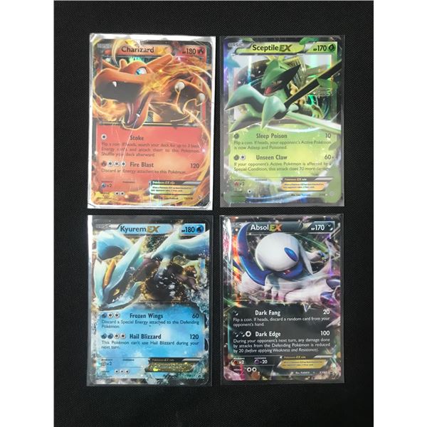 LOT OF 4 POKEMON TCG EX TRADING CARDS