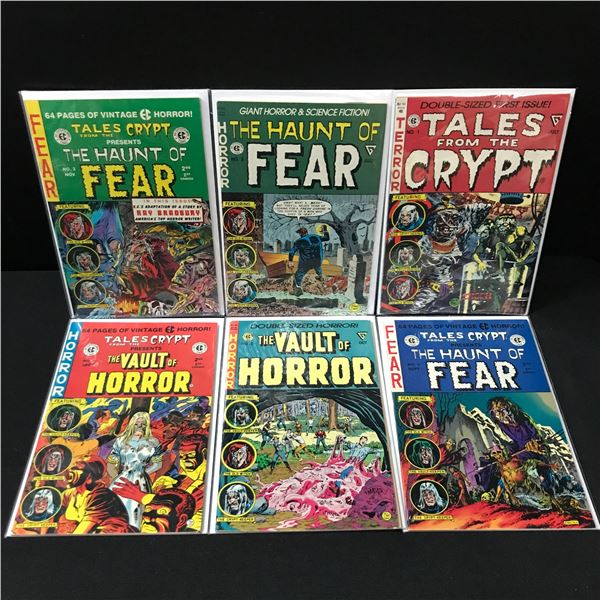 LOT OF 6 MIXED TITLE HORROR COMICS - AN ENTERTAINING COMIC