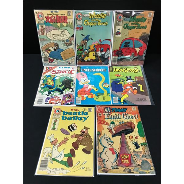LOT OF 8 MIXED TITLE COMICS INCLUDING YOGI BEAR - VARIOUS PUBLISHERS
