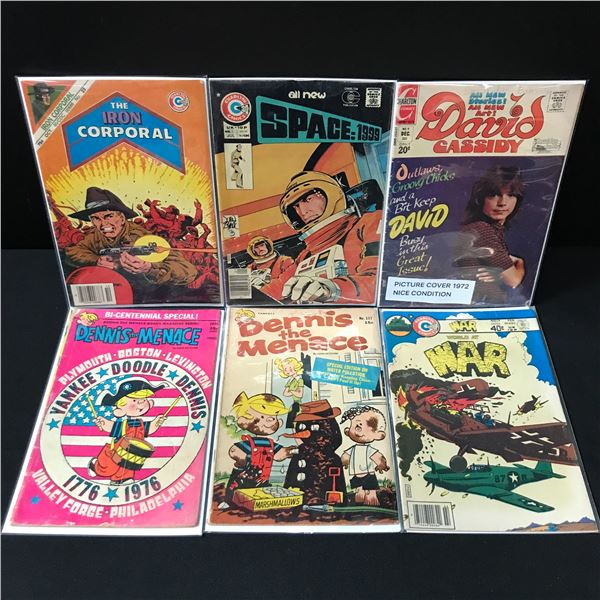 LOT OF 6 MIXED TITLE COMICS INCLUDING DENNIS THE MENACE - VARIOUS PUBLISHERS