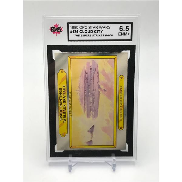 1980 OPC STAR WARS #124 CLOUD CITY THE EMPIRE STRIKES BACK - KSA GRADE 6.5