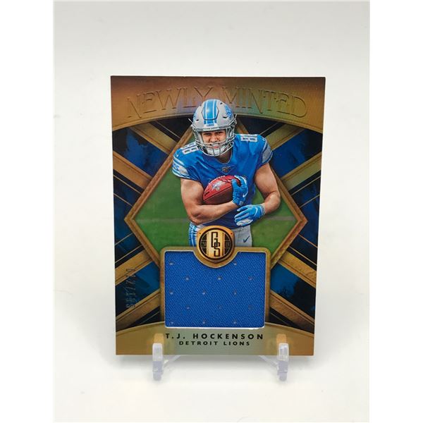 2019 PANINI GOLD STANDARD T.J HOCKENSON ROOKIE PATCH TRADING CARD 12/159
