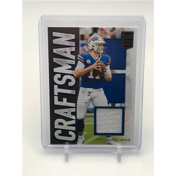 2020 PANINI DONRUSS ELITE JOSH ALLEN PATCH TRADING CARD
