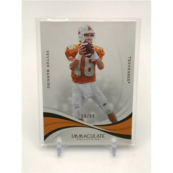 2019 PANINI IMMACULATE COLLECTION PEYTON MANNING TRADING CARD 59/99