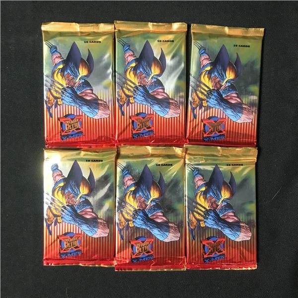 LOT OF 6 '95 FLEER ULTRA X-MEN SEALED TRADING CARD PACKS