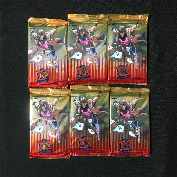 LOT OF 6 '95 FLEER ULTRA X-MEN SEALED TRADING CARD PACKS