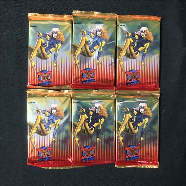 LOT OF 6 '95 FLEER ULTRA X-MEN SEALED TRADING CARD PACKS