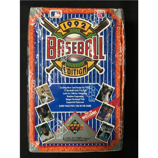1992 UPPER DECK BASEBALL EDITION COLLECTORS EDITION SEALED BOX