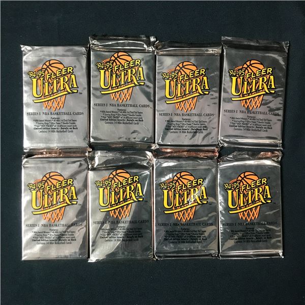 LOT OF 6 1994-95 FLEER ULTRA SERIES 1 BASKETBALL SEALED TRADING CARD PACKS