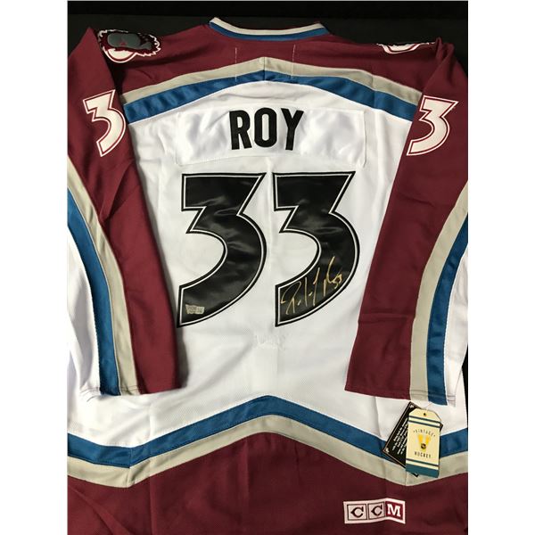 PATRICK ROY SIGNED COLORADO AVALANCHE CUSTOM JERSEY - ACE COA