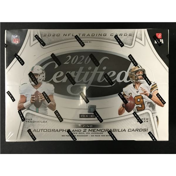 2020 PANINI CERTIFIED NFL SEALED HOBBY BOX