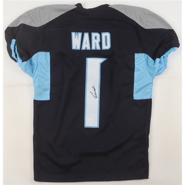 CAM WARD SIGNED FOOTBALL JERSEY - JSA COA
