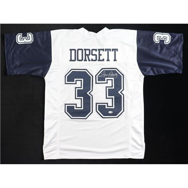 TONY DORSETT SIGNED DALLAS COWBOYS FOOTBALL JERSEY - JSA COA