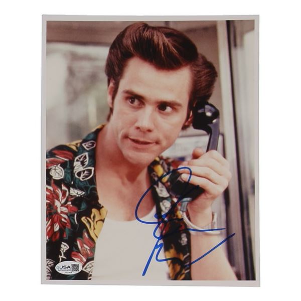 JIM CAREY SIGNED ACE VENTURA 8X10 - JSA COA