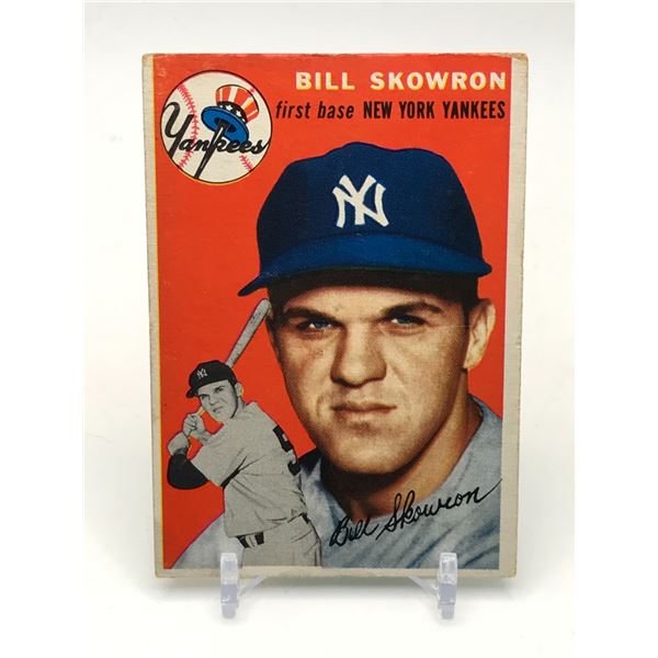 1954 TOPPS BILL SKOWRON BASEBALL TRADING CARD