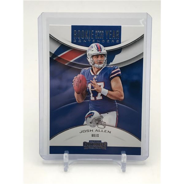 2018 PANINI CONTENDERS ROOKIE OF THE YEAR CONTENDER JOSH ALLEN ROOKIE CARD